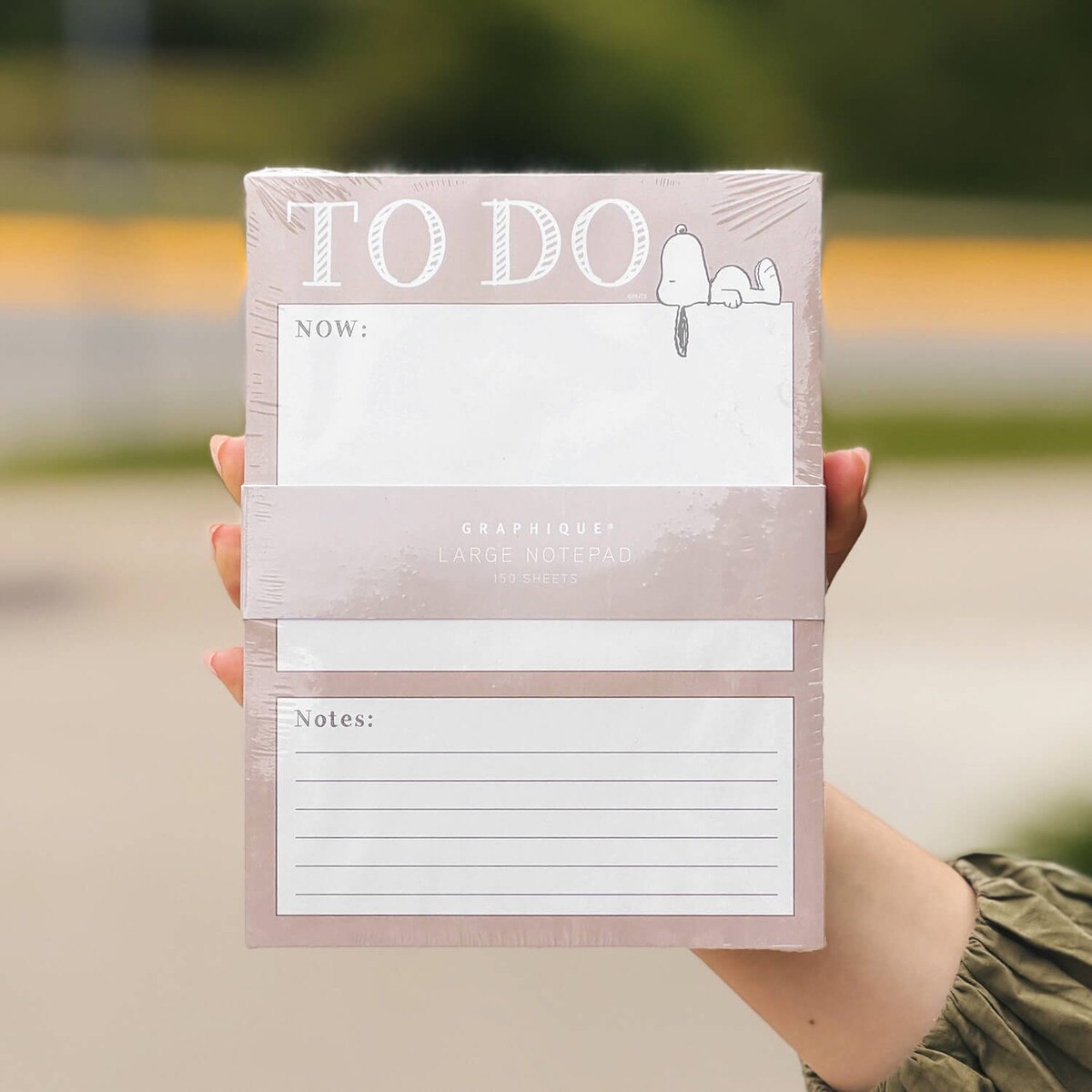 Peanuts Laying Large Notepad